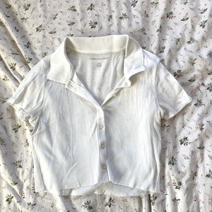 AE Cropped Polo Top